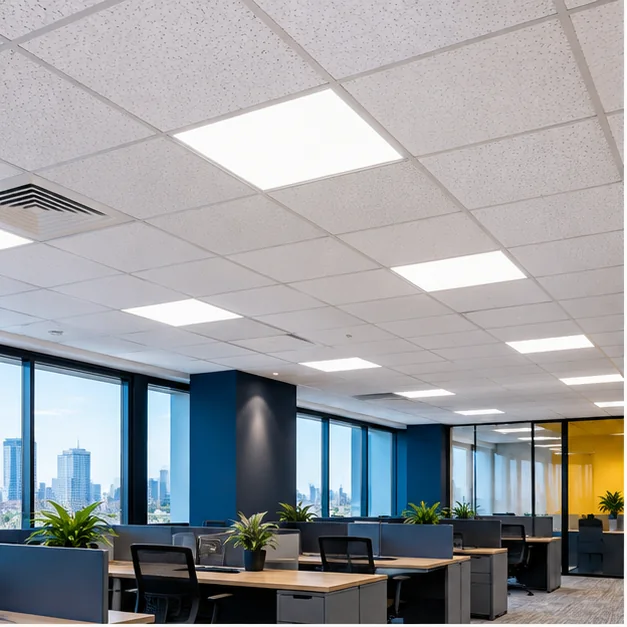 Ambiente corporativo com forro modular